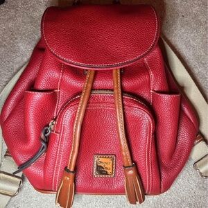 Dooney & Bourke Red Medium Murphy Backpack